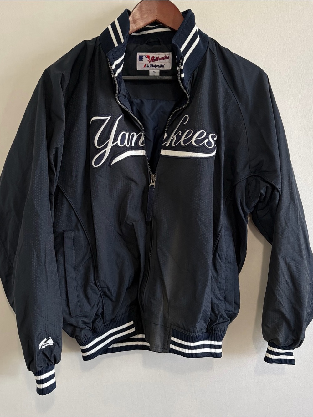 Majestic NY Yankees MLB Field Jacket Youth Kids Boys Navy XL